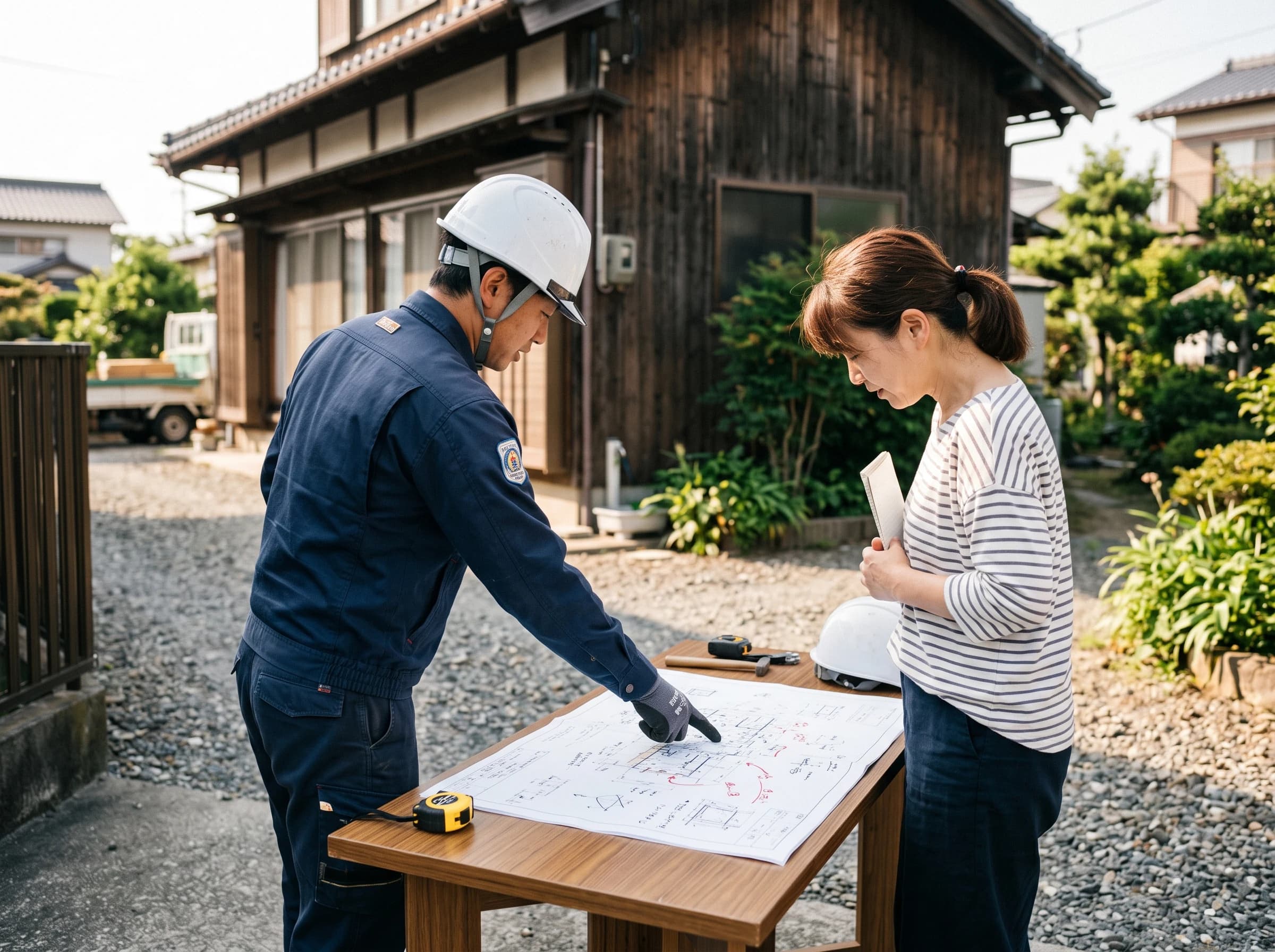 スタッフによる現地相談の様子